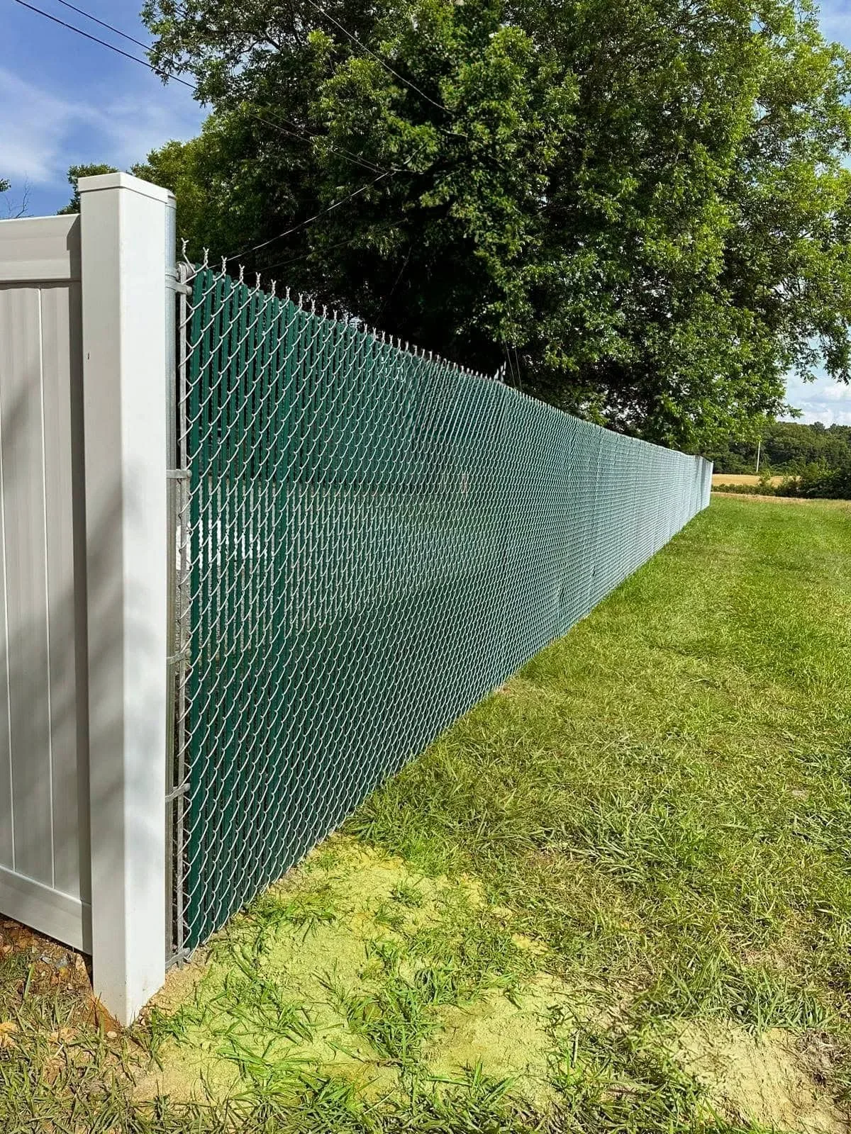Fence installed by Sunrise Fence